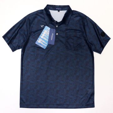 ○送料390円可能商品 ブリヂストン ゴルフ GOLF ツアーステージ 新品 メンズ 吸水速乾 ポロシャツ 紺 [1242191C2T-74-M] 一 三 壱★QWER