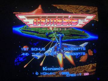 コナミ　Nemesis　(Ver. E)　KONAMI　海外版グラディウス　アーケード基板