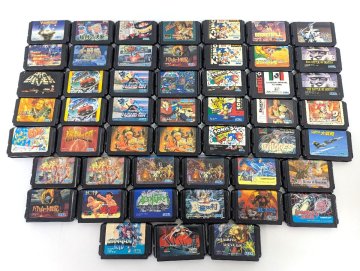 SEGA メガドライブ ゴールデンアックス ベア・ナックル 大魔界村 ダライアス2 他 まとめ 50本 セット ゲームソフト ジャンク品《U8392