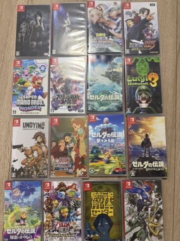 Nintendo Switch ソフト 16本セット ゼルダ ルイージマンション3 逆転裁判 レイトン マリオ 零 女神転生 都市伝説解体センター 