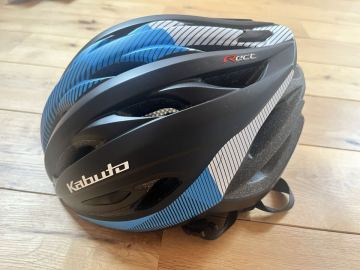 【１円スタート】OGK カブト ヘルメット Rect ロードバイク 自転車 青 黒 Mサイズ Lサイズ 
