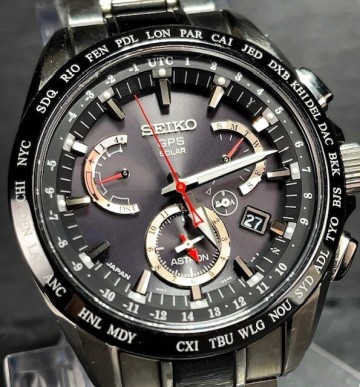 超美品 セイコー SEIKO アストロン ASTRON GPS ソーラー 腕時計 ソーラーGPS衛星電波時計 デュアルタイム SBXB041 8Xシリーズ 動作確認済み
