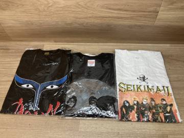  7.　未使用　聖飢魔II　Tシャツ　United Athle L 44/42　SEIKIMA-Ⅱ L　他　まとめて3着　デーモン閣下