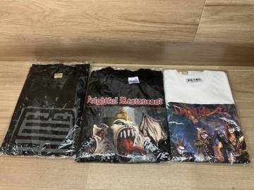 9.　未使用　聖飢魔II　Tシャツ　Hanes USA 恐怖のレストラン Lサイズ　聖飢魔II　LUKE TAKAMURA フリーサイズ　まとめて3着　