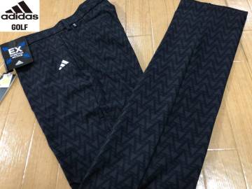 ・スピード発送 新品未使用 adidas Golf(アディダスゴルフ) EX STRETCH ACTIVE グラフィックプリントパンツ NMH96(ブラック)７９