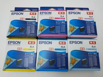 EPSON純正 カメ ［増量］ 6色セット