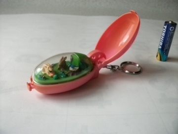 TAKARA 1993 Pocket Clitter/ポケットクリッター ウサギ MUNCH'N BUNNIES ゼンマイ フィギュア キーホルダー WING-UP ビンテージ
