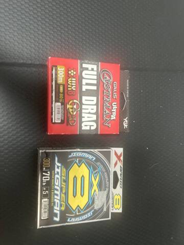 YGK ガリスウルトラキャストマンフルドラグ5号300m スーパージグマン5号300mの2個セット