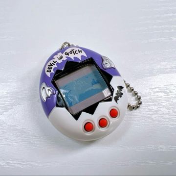 320【中古】BANDAI デビルっちのたまごっち DEVIL GOTCH Tamagotchi パープル/ホワイト 当時物 バーチャルペット 動作未確認 現状品