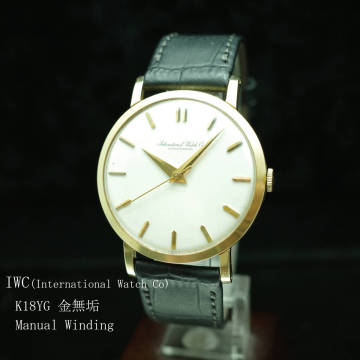 K18YG金無垢 IWC アンティーク1960年 C89 希少35mm 総重量37.6ｇ メンズ 筆記体ロゴ ゴールド オールドインター 動作良好極美品 高騰中 1円