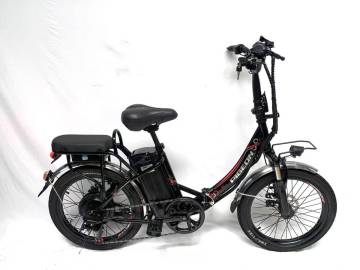 【即乘】1円～FLYING PIGEON ディスク式 MTB 折り畳みフル電動自転車 48V 15Ah SHIMANO 7速 20インチ アクセル付 動作確認済 ZJ9712