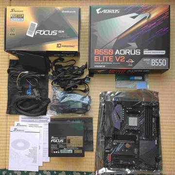 Ryzen 5700X GIGABYTE B550 AORUS ELITE V2 Seasonic FOCUS-GX-850 CPU マザーボード 850W電源　メモリ16GB
