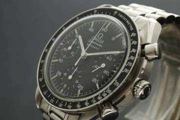 LVSP7-7-71 7T082-8 OMEGA オメガ 腕時計 スピードマスター クロノグラフ ラウンド 自動巻き 約104g メンズ シルバー 動作品 中古