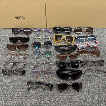◎1円スタート・26点まとめ◎イヴ・サンローラン カルバンクライン 他 サングラス 眼鏡 メガネ 度あり 度なし ブランド TW4195