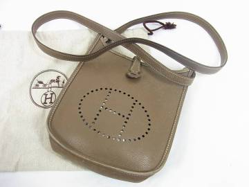 ■■１円多数売り切り■■エルメス★エブリンTPM　エプソン×エトゥープ　Ｌ刻印■■