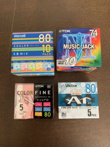 新品 未開封 MD ミニディスク 30枚 Victor TDK 記録メディア カセットテープ maxell 80分 74分 MDディスク