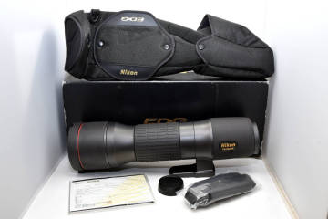 良品！ ニコン EDG フィールドスコープ　Nikon EDG FIELDSCOPE 85　直視型　ケース　元箱付き！　バードウオッチング　ネイチャー　単眼鏡