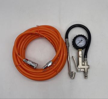 【い-8-18】60 ASTRO PRODUCTS アストロプロダクツ タイヤゲージ エアーゲージ 1000kPa サンテックエアーホース 1.5MPa エアー工具 中古品