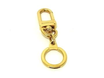 1円 ■美品■ LOUIS VUITTON ルイヴィトン M62694 アノクレ キーリング キーホルダー バッグチャーム レディース メンズ ゴールド系 FR1172