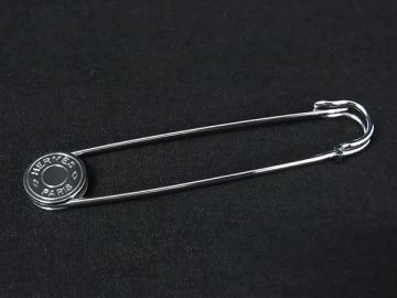 1円 ■極美品■ HERMES エルメス セリエ ピンブローチ ピンバッジ アクセサリー レディース メンズ シルバー系 FR1980
