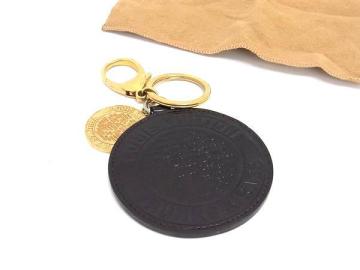 1円 LOUIS VUITTON ルイヴィトン M93604 ヴェルニ ポルト クレ ロン T&B キーホルダー バックチャーム アマラント パープル系 FR1558