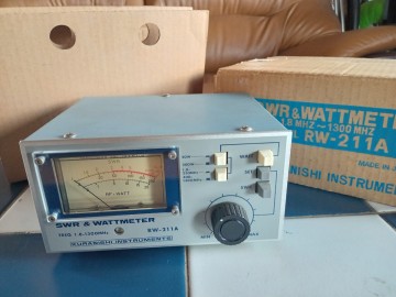 KURANISHI　SWR&POWER METER　RW211A　HF1.8〜140〜525〜1300mhz　箱入　動作確認済 