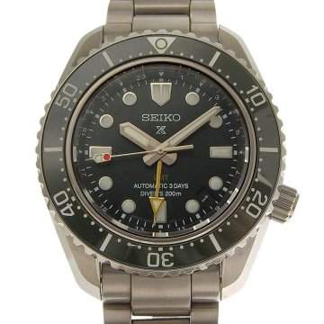 ■ 1円 ～ 中古品 参定21.8万■ セイコー SEIKO ■ プロスペックス GMT SBEJ009 ■箱コマ グリーン 緑 自動巻き 大谷翔平 CM着用モデル