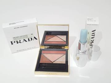 【美品】PRADA プラダ アイシャドウ リップバーム 合計2点セット/ダイメンションズ マルチエフェクト/ブラッシング ケア/コスメ/LNX48