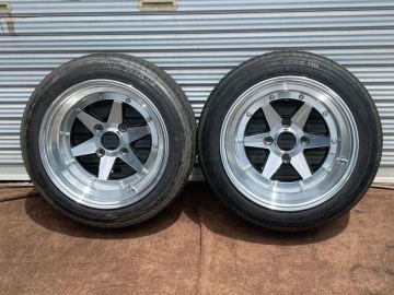 復刻　ロンシャン　ホイール　8J 15インチ　PCD114.3 185/55R15 