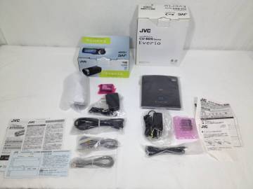 ◆ 未使用 JVCケンウッド Everio エブリオ デジタルビデオカメラ GZ-HM33-s 2013年製 251万画素 Everio専用BDライター 付属品欠品なし