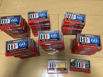 ソニー　HF カセットテープ　未使用　46分、60分　 SONY Cassette tape　62本