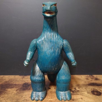 当時物 激レア マルサン ゴジラ２期 ソフビ 両足刻印無し ◯SAN 珍品 希少 蔵出し品 / 昭和レトロ ブルマァク GODZILLA 