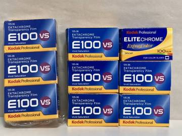 Kodak EKTACHROME E100 VS 135-36 / ELITE CHROME Extra Color フィルム 9本セット コダック 35mm リバーサルフィルム プロフェッショナル