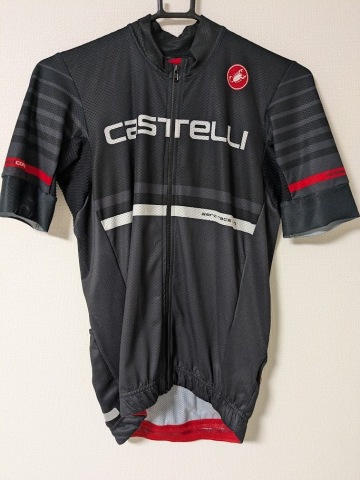 中古 CASTELLI FREE AERO 4.1 JERSEY sizeM ブラック カステリ ロードバイク クロスバイク サイクリング 自転車 サイクルジャージ