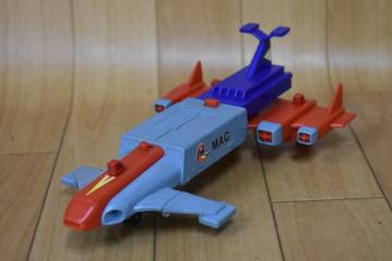 うぶ品　当時物　タカトク？　MAC マッキー1号　ウルトラマンレオ　円谷プロ　全長約25.5cm　昭和レトロ