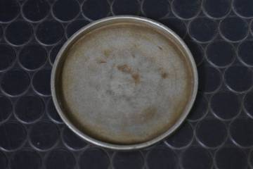 うぶ品　時代物　間村自造　古錫　瓶敷　急須台　約63.5ｇ　煎茶道具　古美術品