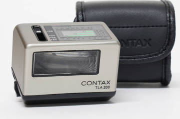美品♪動作品★CONTAX TLA200 ストロボ フラッシュ ソフトケース付き カメラアクセサリー 京セラ