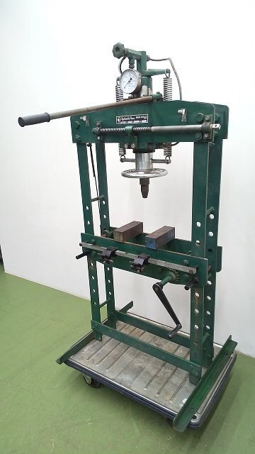 (1円スタート！) 長崎ジャッキ 門型プレス機 NSP-15 油圧プレス機 能力15TON 自動車整備 ※ジャンク品 A4548