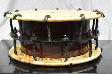 【C】浅野太鼓 附締太鼓 ボルト締 直径35センチ ケース/バチ付属 3093753