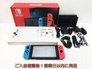 【1円】任天堂 新モデル Nintendo Switch 本体 セット ネオンブルー/ネオンレッド スイッチ 新型 初期化/動作確認済 N03-559yk/G4