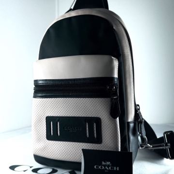 1円〜《 極美品 》コーチ COACH ボディバッグ 斜め掛け クロスボディ レザー ビジネス メンズ レディース