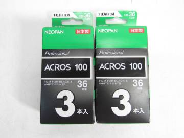 ZA1266/未開封 富士フィルム 期限切れ フィルム 6本まとめセット ACROS 100 36枚撮 白黒フィルム ネオパン100 カメラ 保管品
