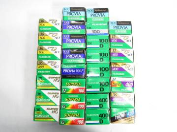 ZA1278/未開封 富士フィルム 期限切れ フィルム 30本まとめセット 12 24 36枚撮 PROVIA 100 他 カメラ フジクローム フジカラー 保管品