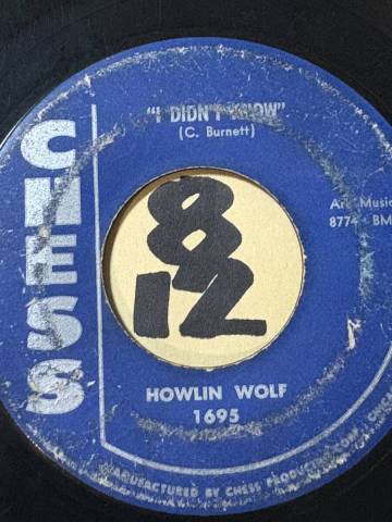 試聴 1958 HOWLIN’ WOLF I DIDN’T KNOW / MORNIN’ FOR MY BABY 両面細かい傷あり 