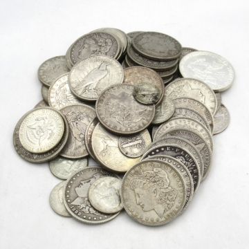 1円〜 アメリカ銀貨 モルガンダラー/ピースダラー/ケネディー/イーグル 他 総重量:約1177g おまとめ 3993306