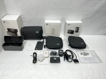 【ST27671】DJI MIC 2 トランスミッター ×2 レシーバー ×1 充電ケース ×1 セット 収納ポーチ マイク オーディオ機器 ※通電確認済
