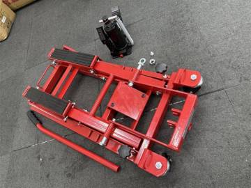 1円スタート ジャンク 足踏み式 バイクリフトジャッキ 油圧式メンテナンス mo-0040