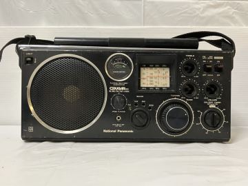 ▲N075▲ National COUGAR RF-1130 FM/MW/SW1/SW2 BCLラジオ / ナショナル クーガー４バンド ジャイロアンテナ ファインチューニング