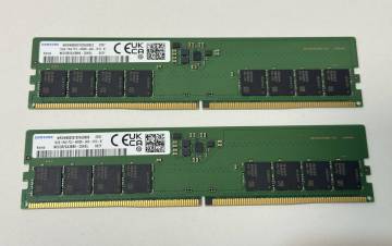 【中古】DDR5メモリ 32GB(16GB2枚組) SAMSUNG M323R2GA3BB0-CQKOL [DDR5-4800 PC5-38400]