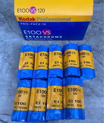 期限切れ Kodak FUJIFILM 富士フイルム ブローニー コダック 100VS 9本 Ektachrome E100 PROVIA
